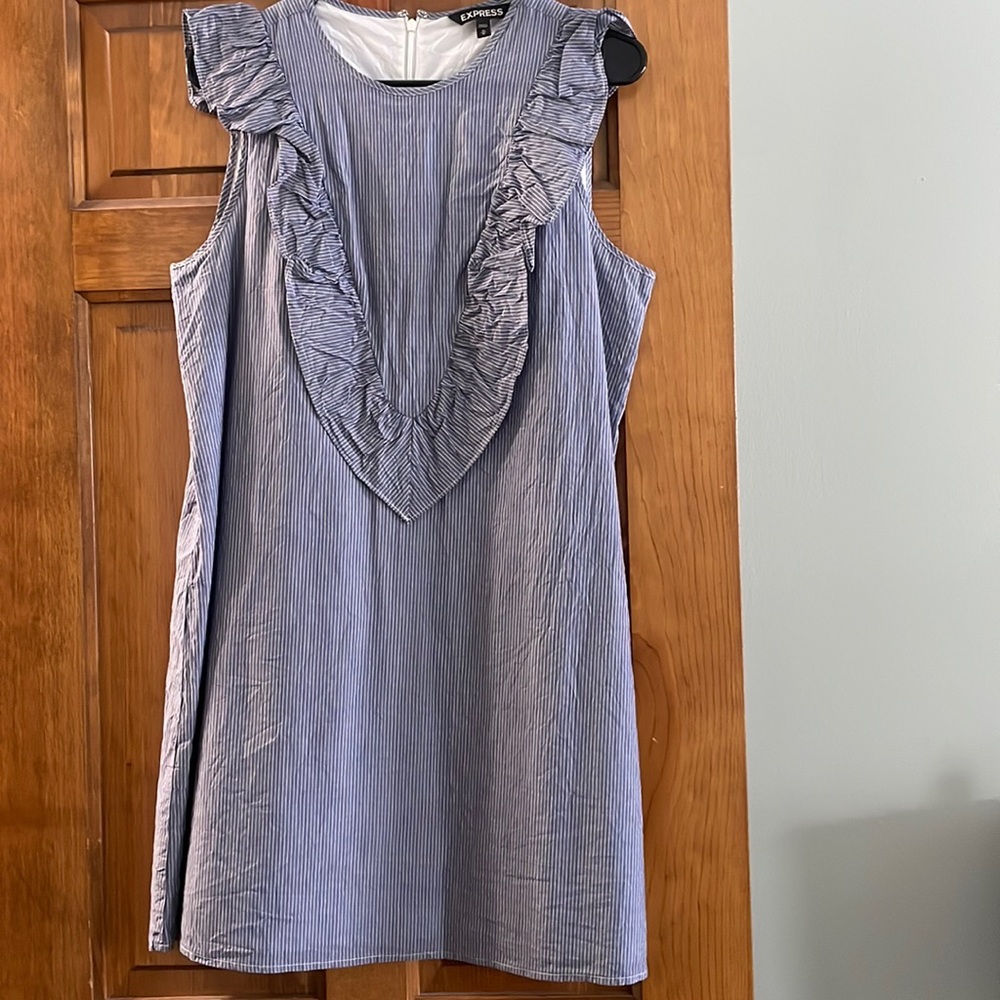 Express chambray midi dress